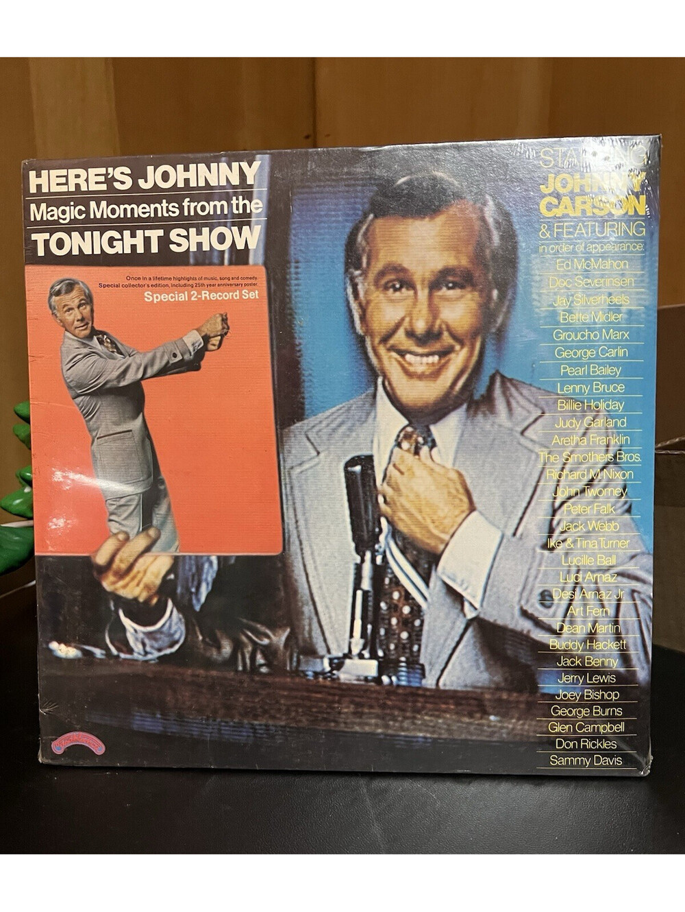 NEW Johnny Carson Here's Johnny! Magic Moments Tonight Show 2-Vinyl LP Set 12”
